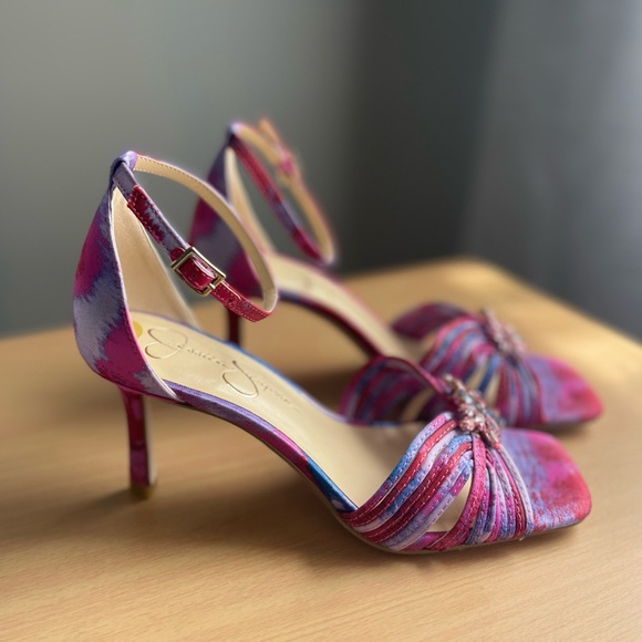 Jessica Simpson Pink and Blue Women's Heels - Picture 14 of 15